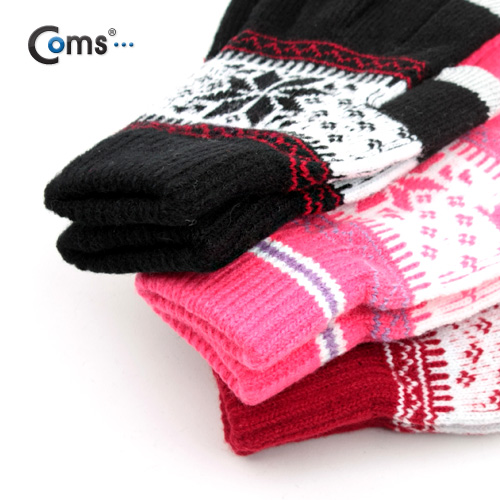 Coms 스마트폰 장갑(눈꽃모양) Kaki(카키색)