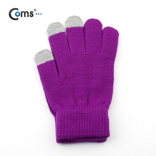 Coms 스마트폰 장갑 Purple