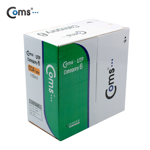 Coms CAT6 랜케이블 (LAN cable) / BOX 타입, 100M