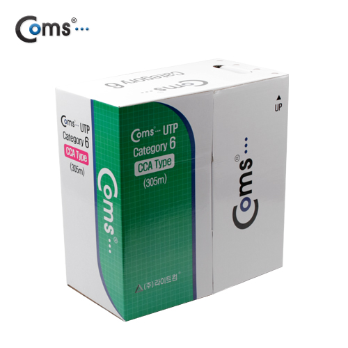Coms CAT6 랜케이블 (LAN cable) BOX 타입, 305M