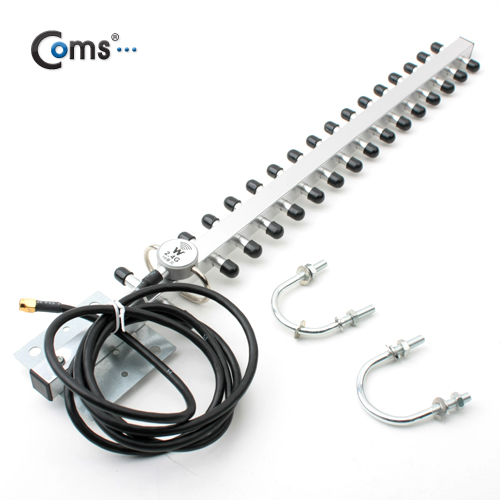 Coms RP-SMA 안테나(실외용) - 16단/고정쇠