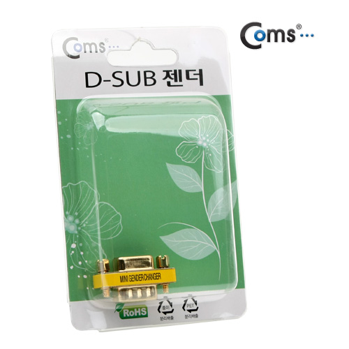 Coms 모니터 젠더(15M/15F), 3열, GOLD Metal/VGA