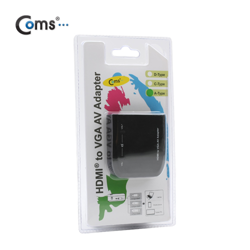 Coms HDMI 컨버터(HDMI -> VGA + 스테레오&광오디오 + USB전원)