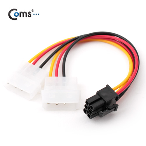 Coms 전원(12V)젠더, VGA 카드용, 6P