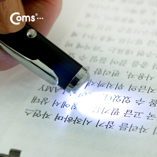 Coms 터치펜 정전식 (LED 포인터 램프포함)