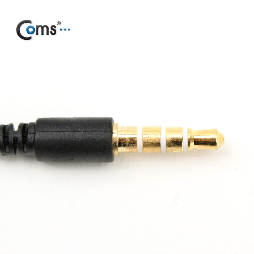 Coms 스테레오 케이블(3극F /4극M) 15cm B/W/ST/Stereo