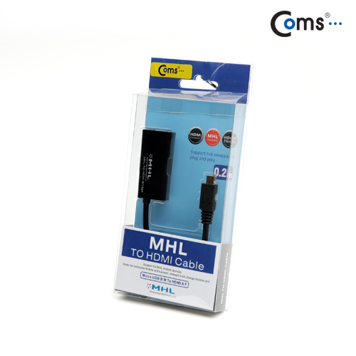 Coms 스마트폰 MHL 케이블, HDMI변환/20cm