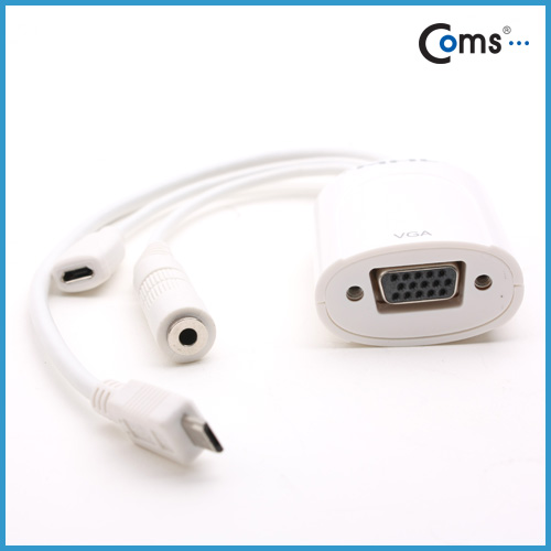 Coms 스마트폰 MHL 케이블, VGA/스테레오 변환