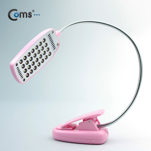 Coms USB 램프(스탠드형),28LED,핑크