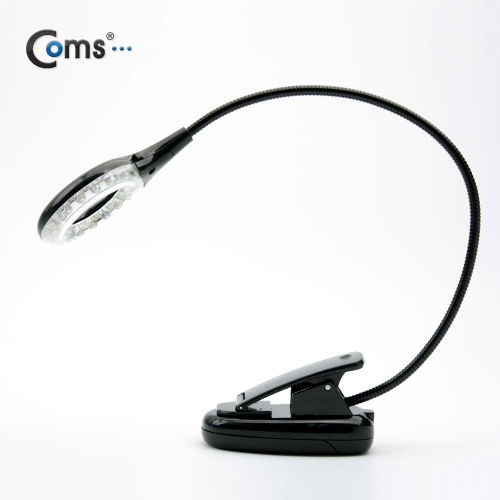 Coms USB 램프(스탠드형),18LED/원형, 블랙