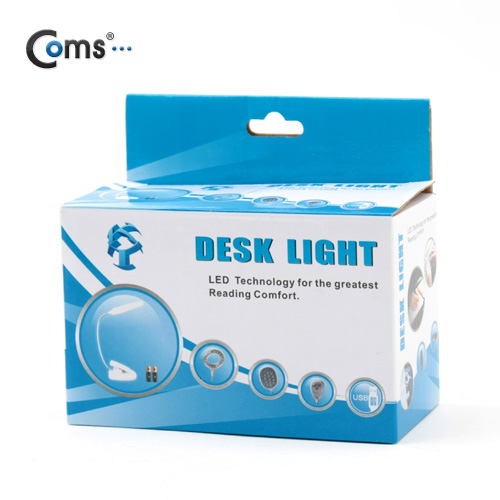 Coms USB 램프(스탠드형),18LED/원형, 블랙