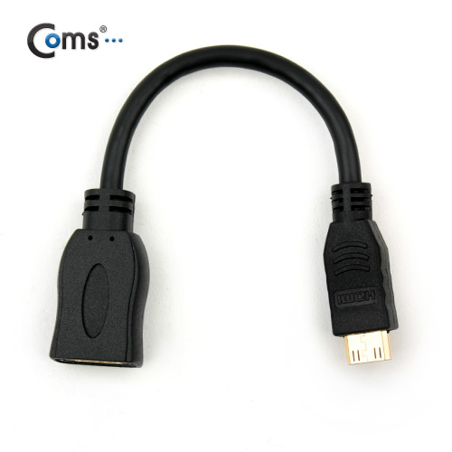 Coms HDMI 변환젠더(Mini HDMI M/ HDMI F)-케이블타입