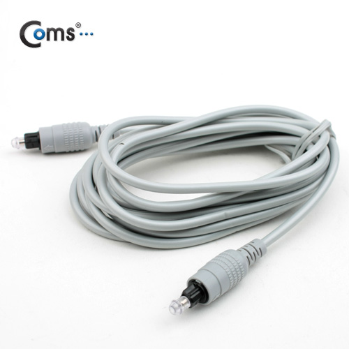 Coms 오디오광 케이블(4∮/각각) 3M, 고급/은회색