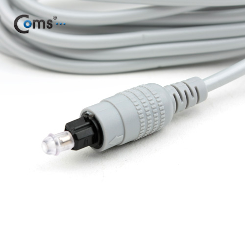 Coms 오디오광 케이블(4∮/각각) 3M, 고급/은회색