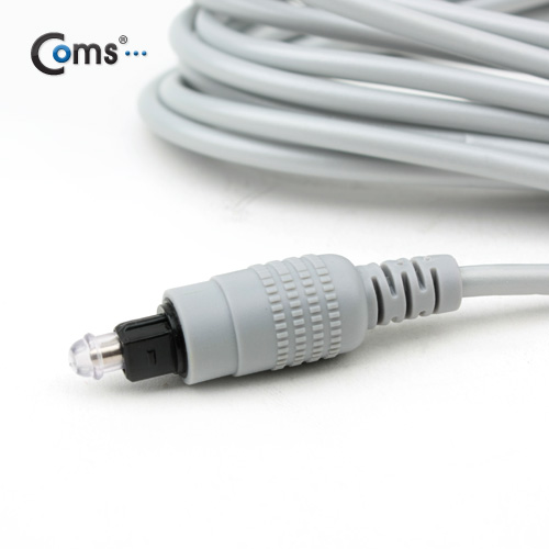 Coms 오디오광 케이블(4∮/각각) 3M, 고급/은회색