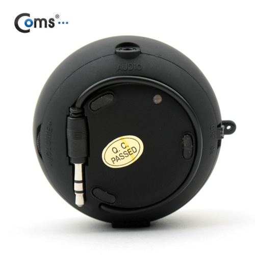 Coms 미니 원형 스피커 ,블랙