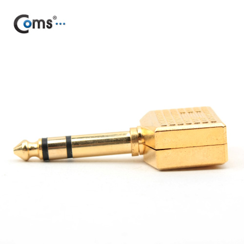 Coms 스테레오 젠더 Y형(6.5 M/3.5 Fx2), 메탈/Stereo