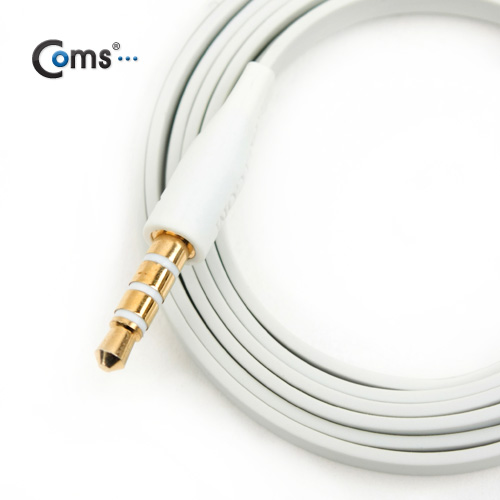 Coms 스테레오 케이블(4극/일반) 1M, 화이트/ST/Stereo