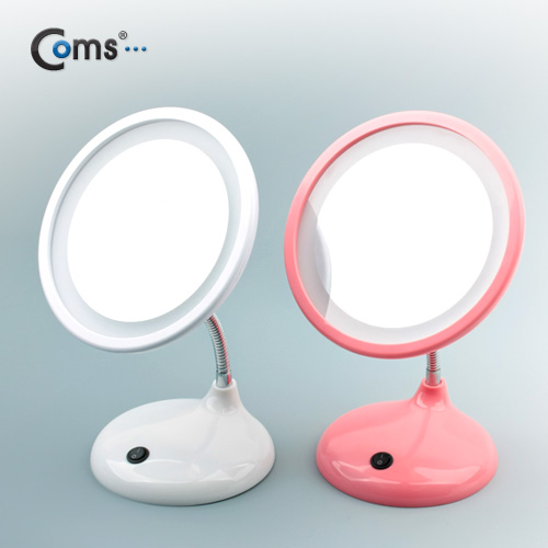 Coms USB램프(확대거울), USB전원, White,LED