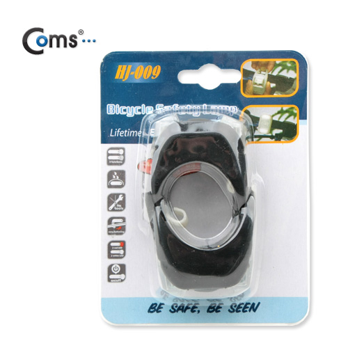 Coms 자전거 안전 점멸기(방수/고리장착) /LED