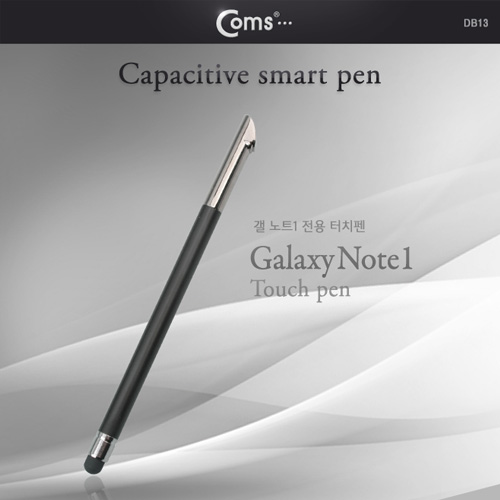 Coms 슬림 터치펜 정전식, 갤노트용/Black