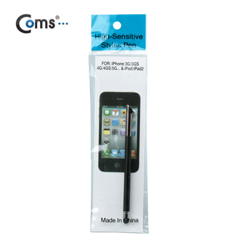 Coms 슬림 터치펜 정전식, 갤노트용/Black