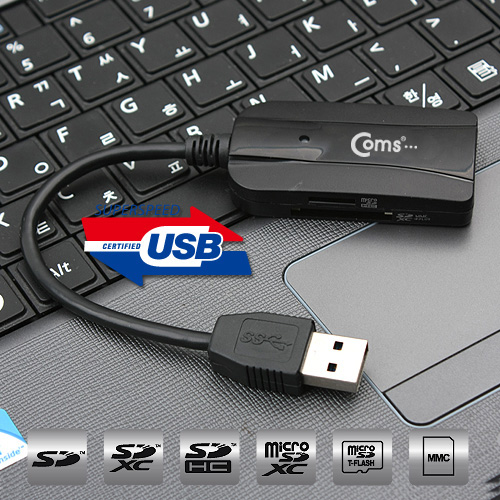Coms USB 3.0 카드리더기/Dual SD card reader