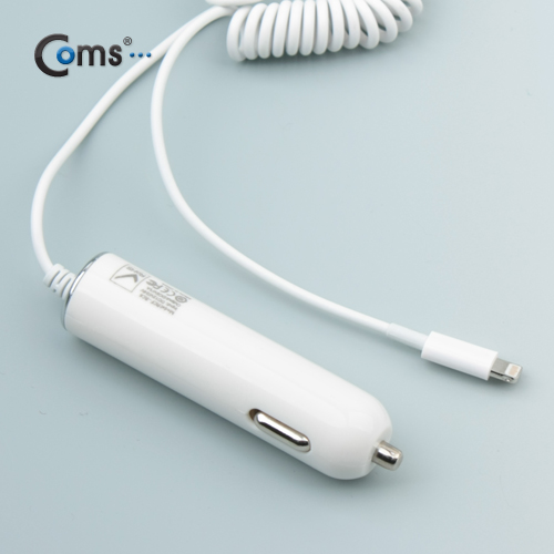 Coms iOS 스마트폰5 차량충전케이블 5V/1A
