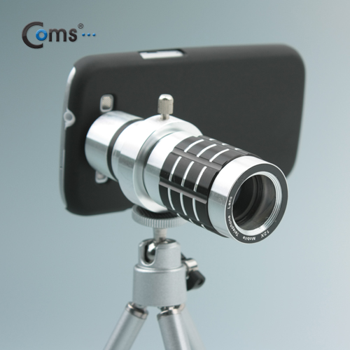 Coms 스마트폰 삼각대(확대경) 12배줌/고정케이스(갤럭시S3 가이드제외)