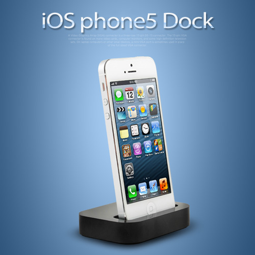 Coms IOS Phone 8Pin (8핀)5 도킹스테이션 Black