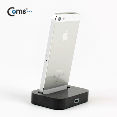 Coms iOS 스마트폰5 도킹스테이션 Black