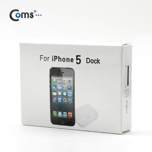 Coms iOS 스마트폰5 도킹스테이션 Black