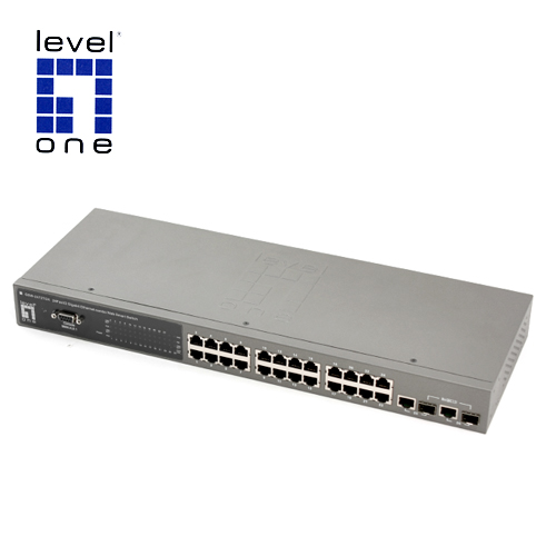 LevelOne 24포트 10/100Mbps + 2GBIC