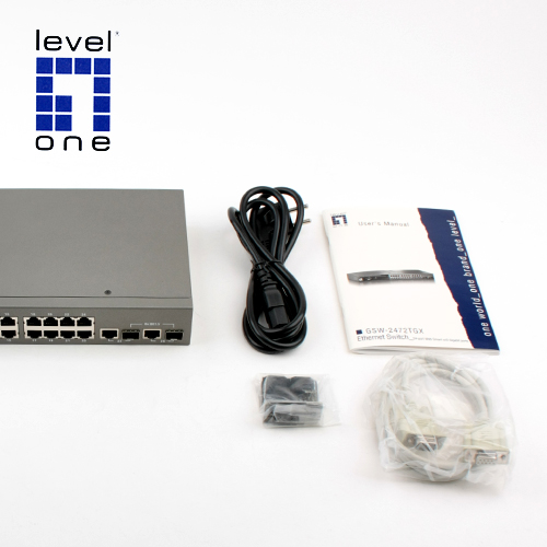 LevelOne 24포트 10/100Mbps + 2GBIC