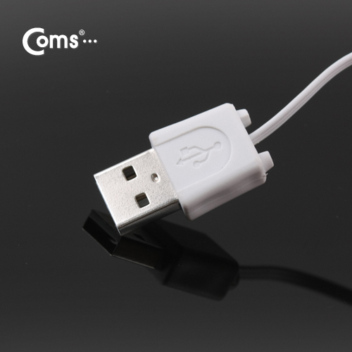 Coms USB 스마트폰 충전케이블(자동감김/2 in 1/멀티), T형