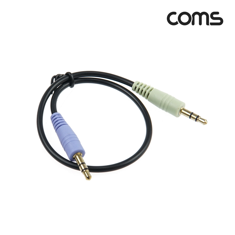 Coms 스테레오 케이블 3.5Φ (M/M) 30CM/Stereo