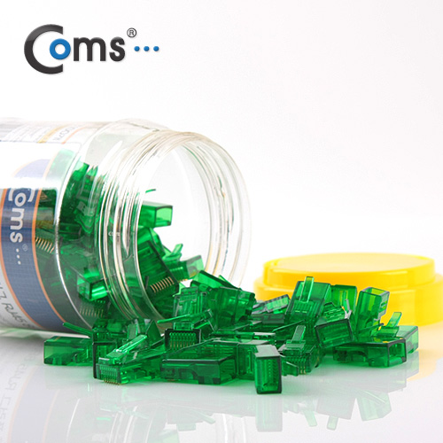 Coms 플러그(RJ45) 8P8C/COMS통,초록 100EA