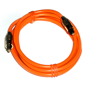 Coms 오디오광 Optical 케이블(6∮/각각) 2M, 최고급/오렌지