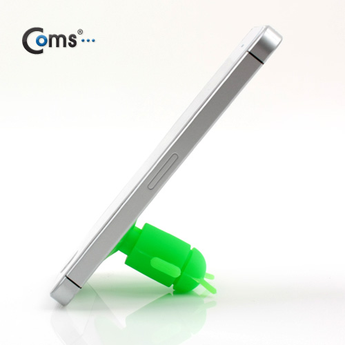 Coms 스마트폰 스탠드 (안드로이드 인형), White