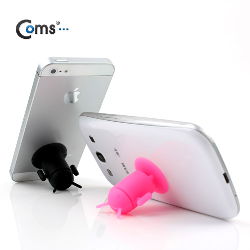 Coms 스마트폰 스탠드 (안드로이드 인형), Pink