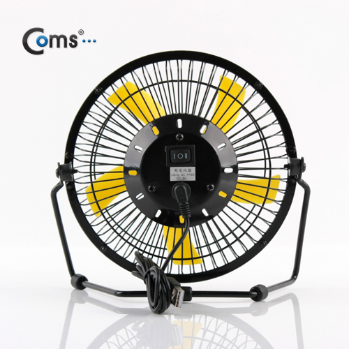Coms USB 선풍기 (상하조절/리튬충전식),Metal Black/대형-20cm