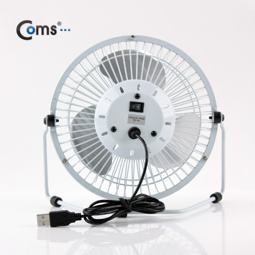 Coms USB 선풍기 (상하조절),Metal White/대형-20cm