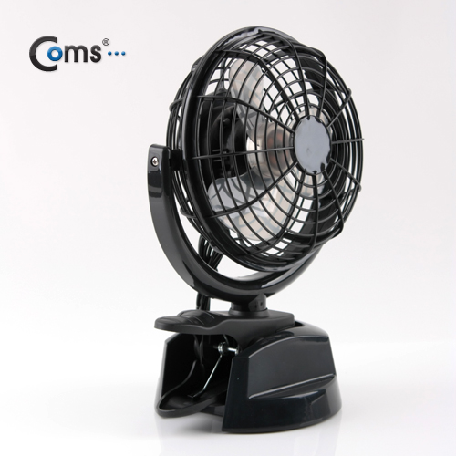 Coms USB 선풍기 (상하조절/집게거치형), Black/특대형-30cm