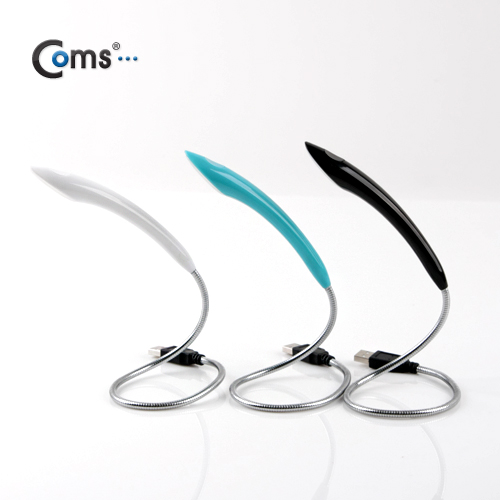 Coms USB램프, 라인형, 10LED/white (터치전원)