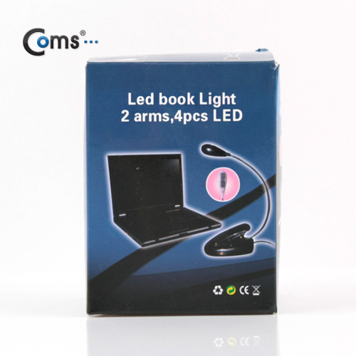 Coms USB램프, 스탠드형, 4LED/클립고정 (2라인 Dual LED)