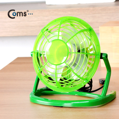 Coms USB 선풍기/상하조절/녹색