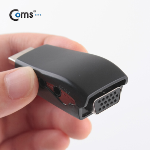 Coms HDMI 컨버터(VGA변환/오디오지원),HDMI M/F형 젠더포함