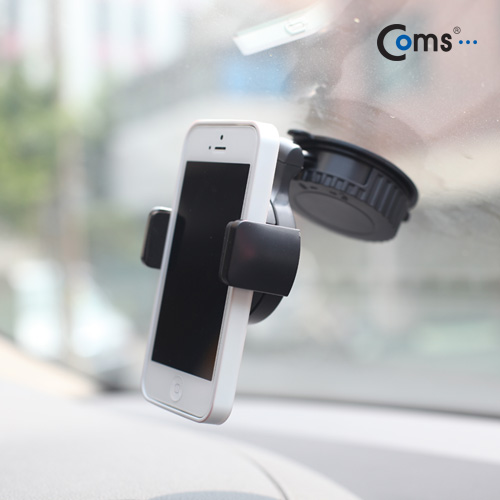 Coms 차량용 거치대, 360도 회전/Short Body (유리흡착식)