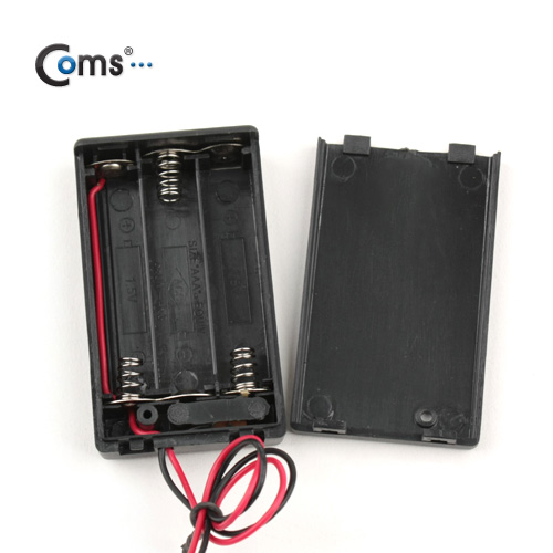 Coms 건전지 홀더 케이스,AAAx3ea(2선전원),On/Off스위치