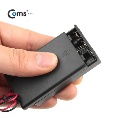 Coms 건전지 홀더 케이스,AAAx3ea(2선전원),On/Off스위치